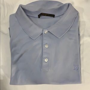 Baby blue men’s Louis Vuitton polo EUC